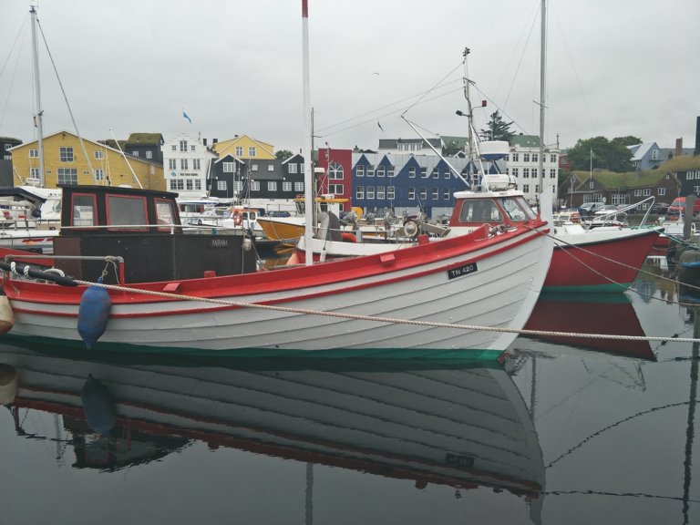 Leaving the Faroe Islands