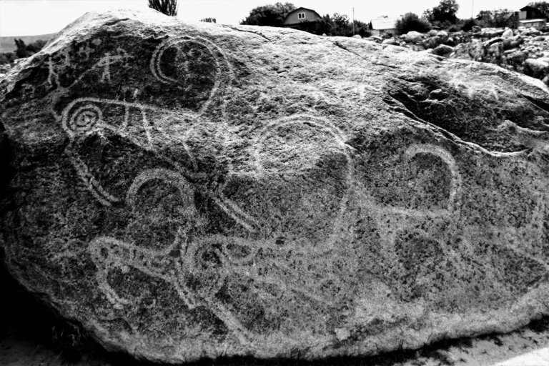 Issyk-Kul to Karool-Dobo via the Petroglyphs of Cholpon Ata
